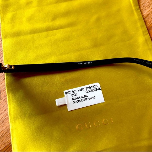 Gucci GG0403S-001 Unisex 51mm Black Sunglasses,100% UV protection. Preowned. - Picture 6 of 9